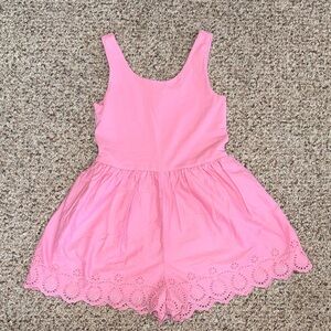 GAP Pink Eyelet Hem Kids Romper